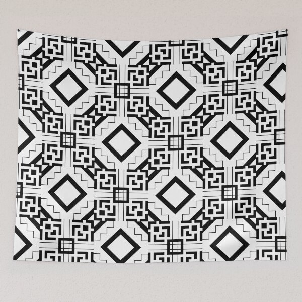 Item preview, Retro Art Deco Geometric Pattern 24.P06b.030.032 designed and sold by Space & Care - Art Deco GeoMetrica.