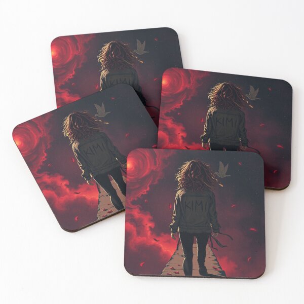 Item preview, Space Girl Walking Under Red Sun designed and sold by Vibrant-Shadows.