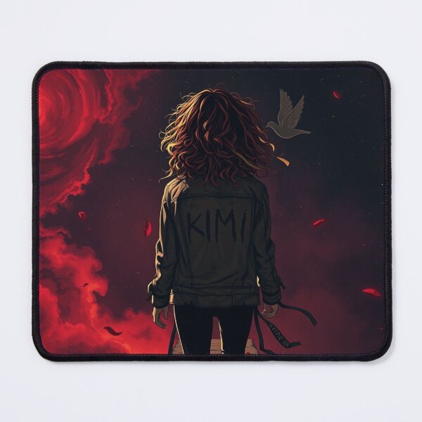 Item preview, Space Girl Walking Under Red Sun designed and sold by Vibrant-Shadows.