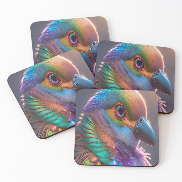 Item preview, Exotic Bird Rainbow Feathers Gemstone Eyes designed and sold by Max Store.