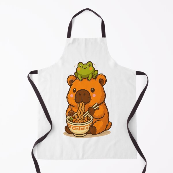 Item preview, Cute Capybara and Frog Backpack Ramen Kawaii Capibara Toddle designed and sold by TynesDesign.
