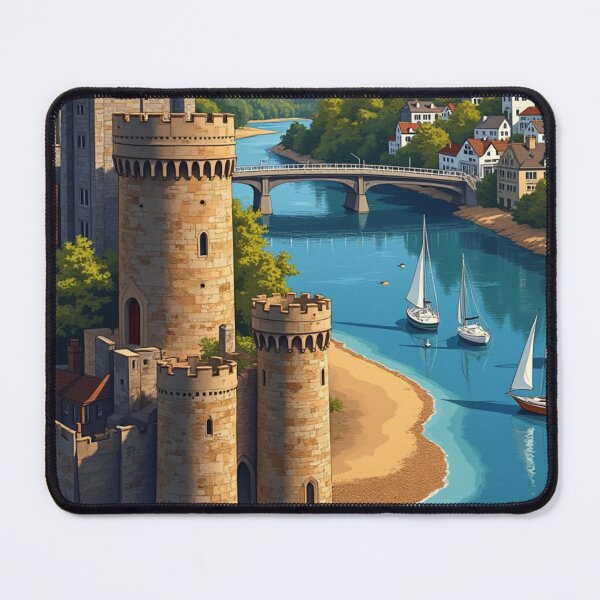 Item preview, Conwy Travel Poster, Perfect Gift for Travel Enthusiasts, Vintage Style Wall Art, Uk art for home decor, Conwy print. Sticker designed and sold by Thegalleryshop1.