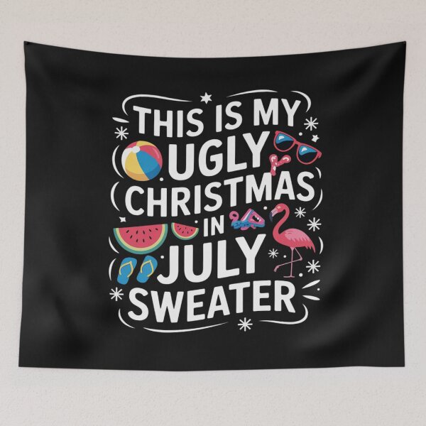 Item preview, This Is My Ugly Christmas In July Sweater Funny Summer  designed and sold by ConceptualVibes.