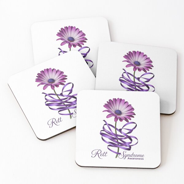 Item preview, Sunflower Cat Rett Syndrome Awareness Purple Ribbon designed and sold by ConceptualVibes.