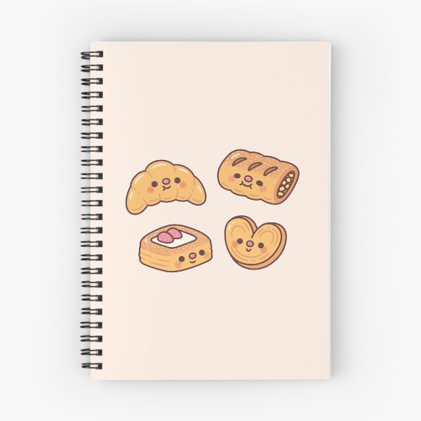 Item preview, Cute Flaky Pastries Croissant Apple Strudel Danish Pastry Palmier designed and sold by rustydoodle.