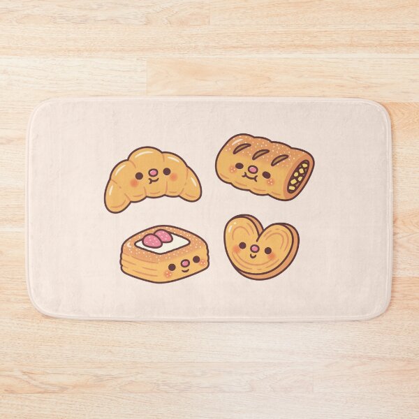 Item preview, Cute Flaky Pastries Croissant Apple Strudel Danish Pastry Palmier designed and sold by rustydoodle.