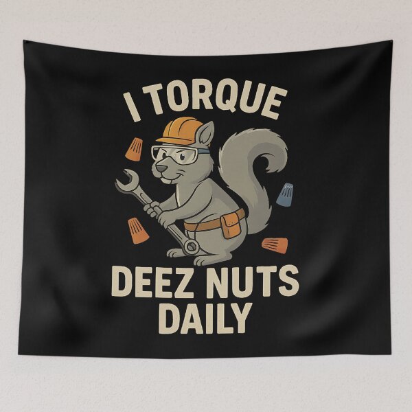 Item preview, I Torque Deez Nuts Daily – Funny Electrician Squirrel Design designed and sold by Westland Market.