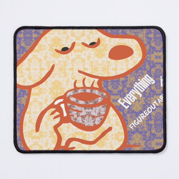 Item preview, A cut dog drink tea emotional style designed and sold by Artist300DPI.