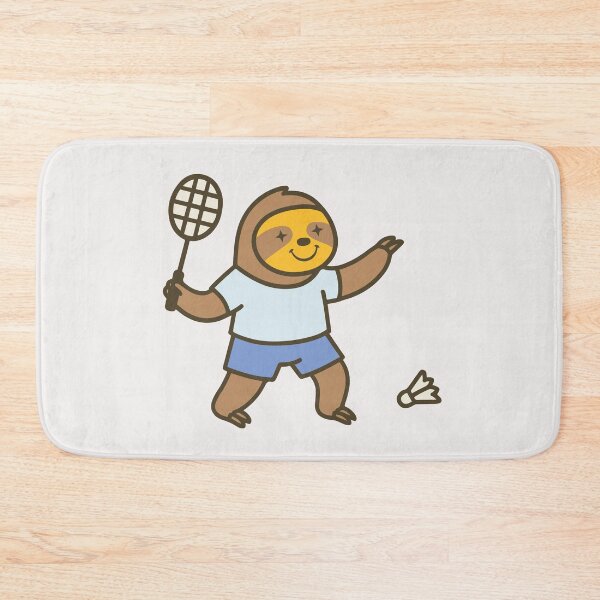 Item preview, Slow Sloth Badminton - Smilie designed and sold by LifeParody.