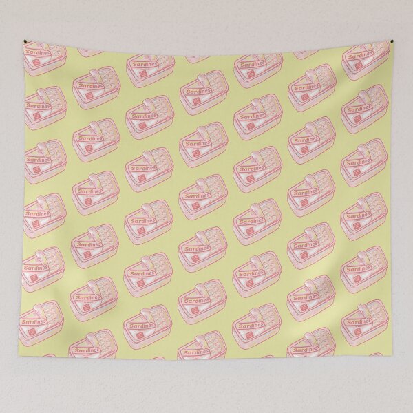 Item preview, Tin off sardines pesto pop art colours designed and sold by piedaydesigns.