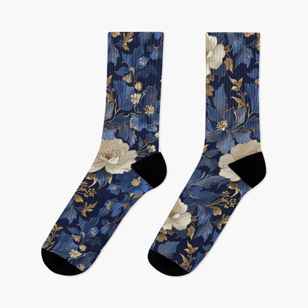 Item preview, Blue and Gold Flowers designed and sold by CoolPixels.