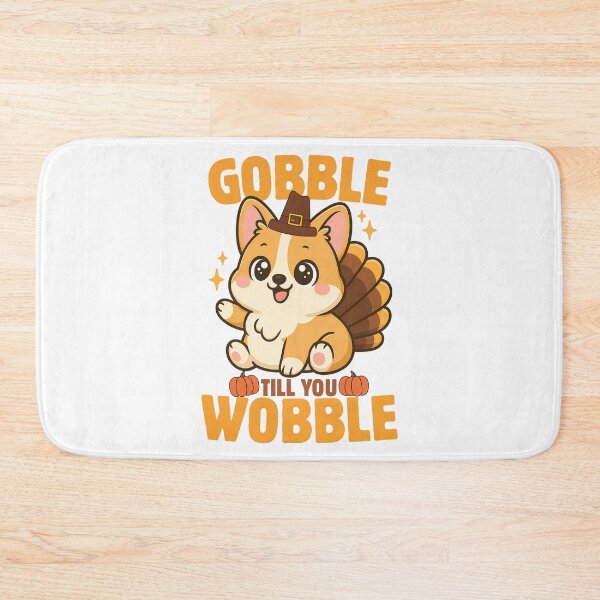 Item preview, Gobble Till You Wobble Funny Corgi Turkey Thanksgiving designed and sold by thebest-2studio.