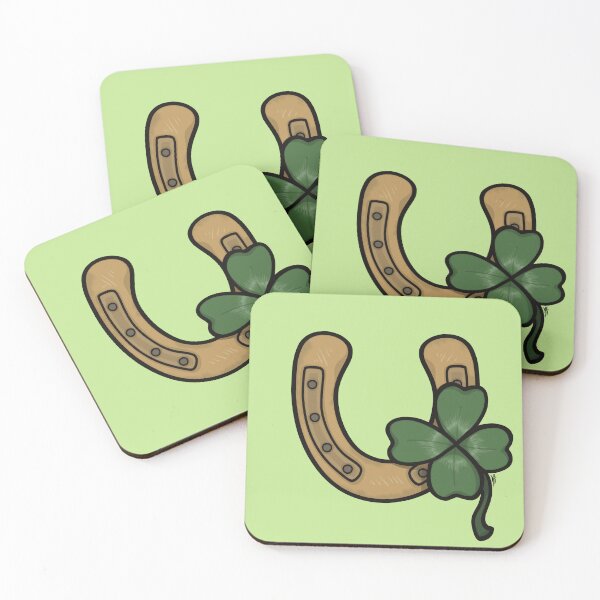 Item preview, Luck of the Irish/ horseshoe and shamrock  designed and sold by CreatedByKay-.