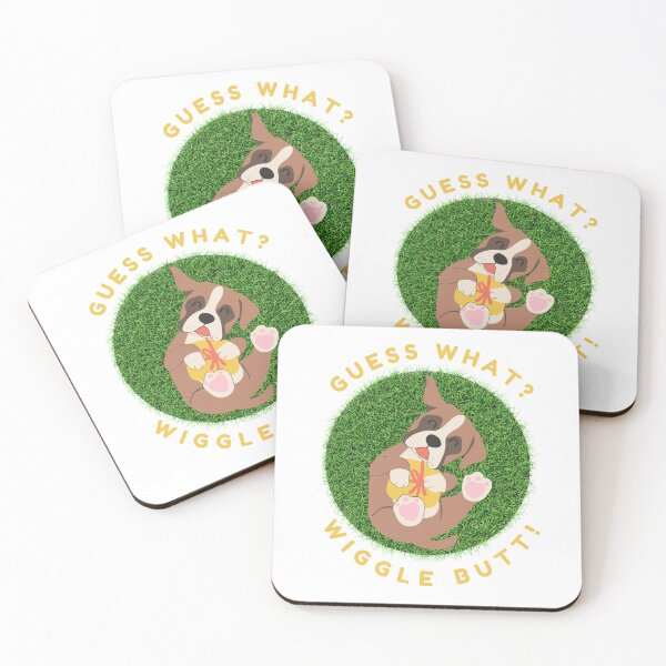 Item preview, Guess What? Wiggle Butt Funny Saying Boxer Dog Humor designed and sold by A Pinch of Personality.