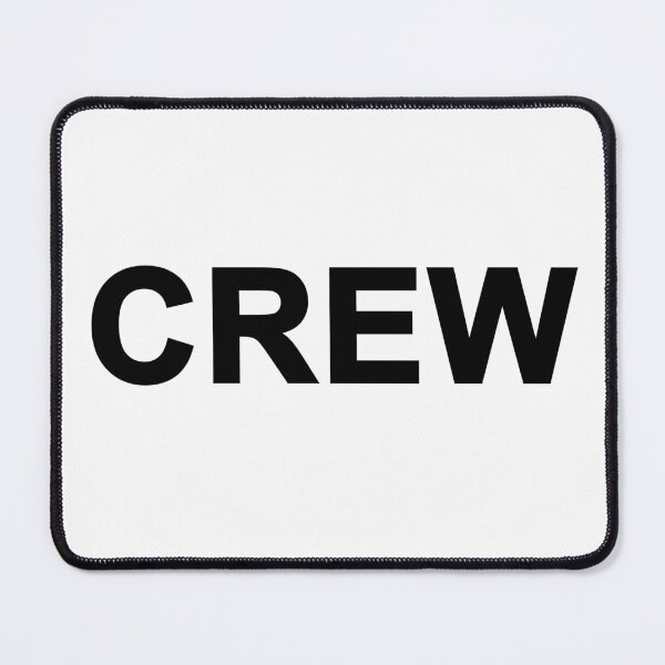 Item preview, Crew Logo Black Letters With White Border designed and sold by koolzeeart.