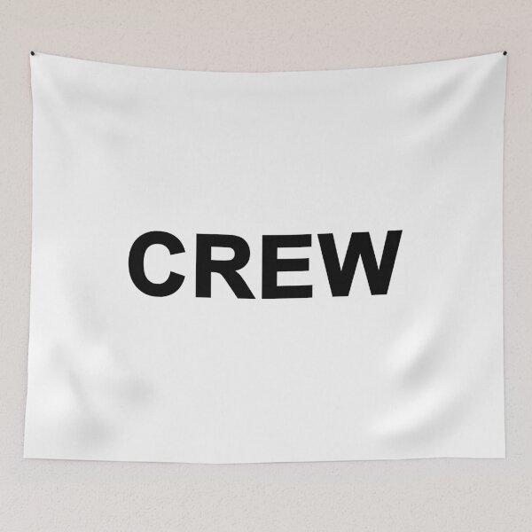 Item preview, Crew Logo Black Letters With White Border designed and sold by koolzeeart.