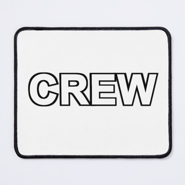 Item preview, Crew Logo White Letters With Black Border designed and sold by koolzeeart.