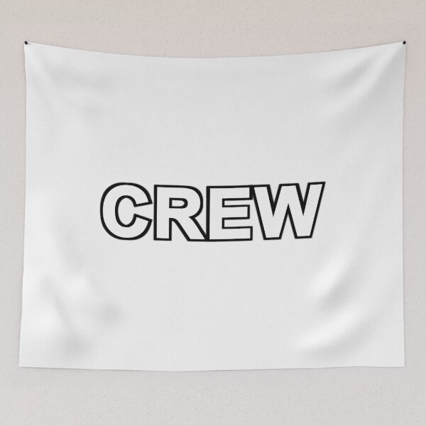 Item preview, Crew Logo White Letters With Black Border designed and sold by koolzeeart.