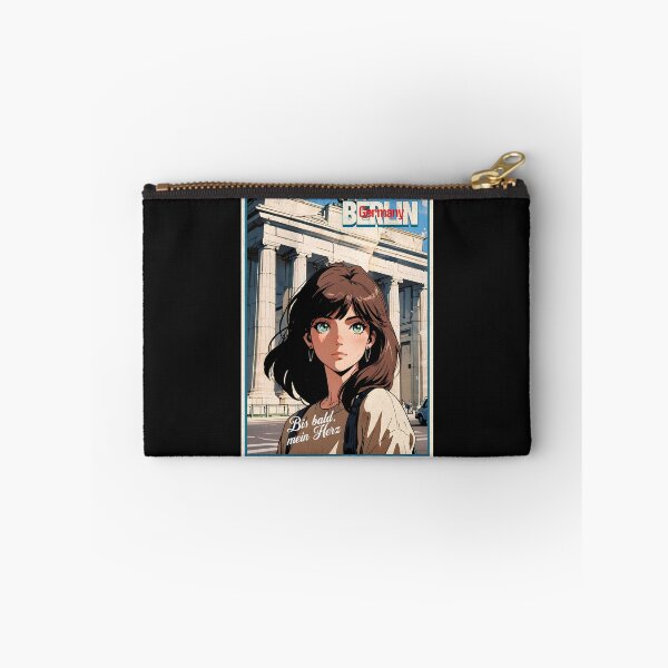 Item preview, Romantic Farewell in Berlin Germany Europe – Retro Anime Travel Girl Love Quote designed and sold by Kawaii-Sky.