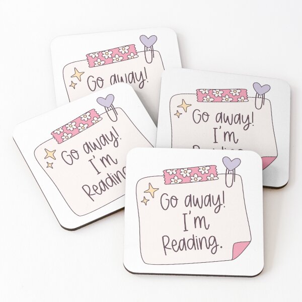 Item preview, Go Away! I'm Reading. Note Sticker designed and sold by Littlstix.