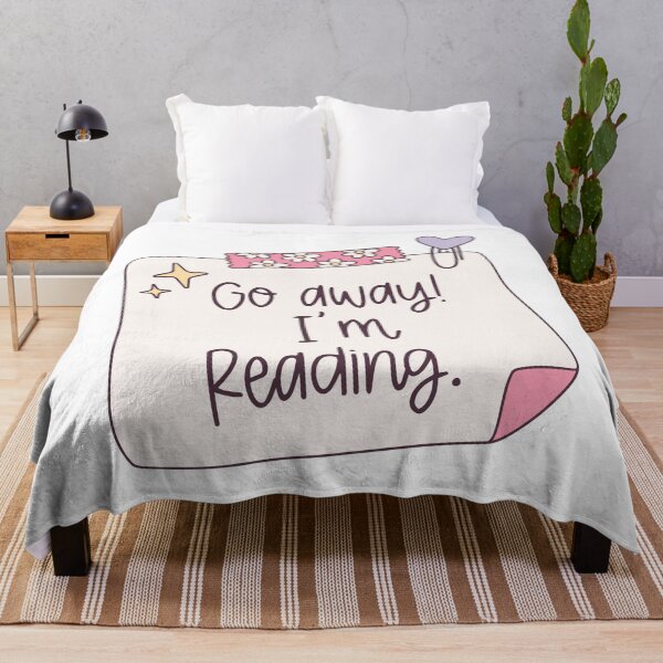 Item preview, Go Away! I'm Reading. Note Sticker designed and sold by Littlstix.
