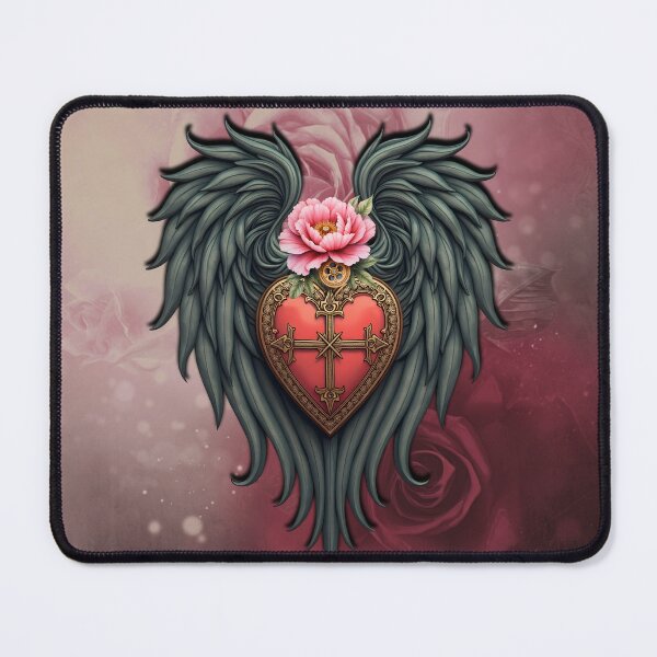 Item preview, Gothic Heart with Bloom and Wings. designed and sold by nicky2342.