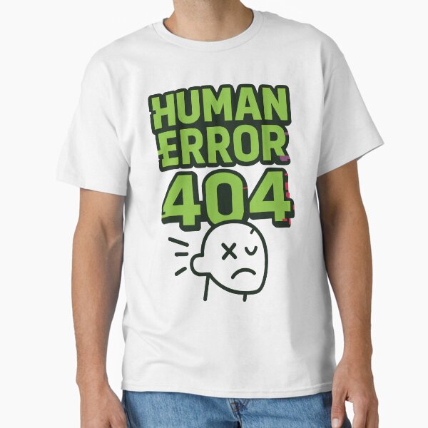 Item preview, Human Error 404 designed and sold by EchoBlue Studio.
