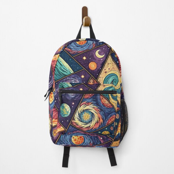 Item preview, Abstract Cosmic Fantasy - Geometric Universe Pattern with Swirling Galaxies designed and sold by alfmar.