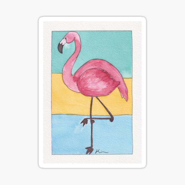 Item preview, Pink Flamingo designed and sold by Kirsten Robinson Art.