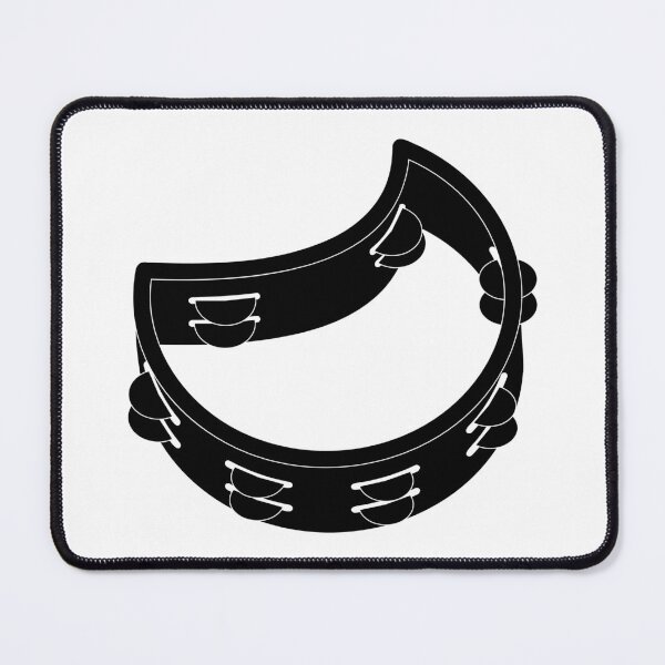 Item preview, Black Tambourine Icon For Band With Outline designed and sold by THP Creative.