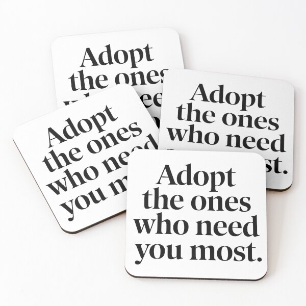 Item preview, Adopt the Ones Who Need You Most | Heartfelt Animal Rescue designed and sold by CuteDesignables.