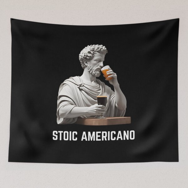 Item preview, Stoic Americano - Stoic Philosopher Marcus Aurelius Art designed and sold by LexaArtworks.