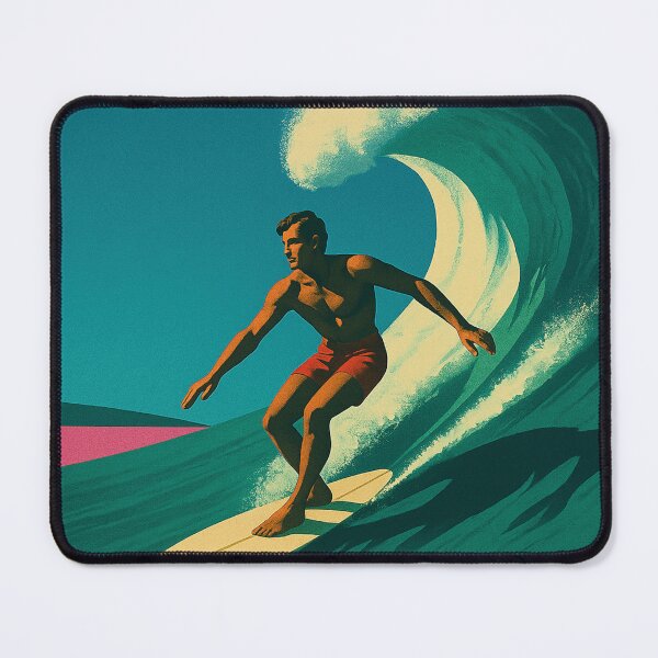 Item preview, elegant surfer on the perfect wave designed and sold by Mauswohn.