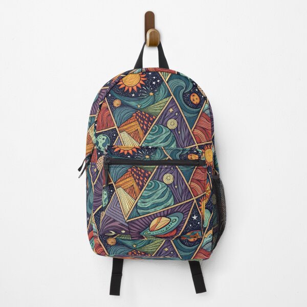 Item preview, Abstract Cosmic Fantasy - Geometric Universe Pattern with Swirling Galaxies designed and sold by alfmar.