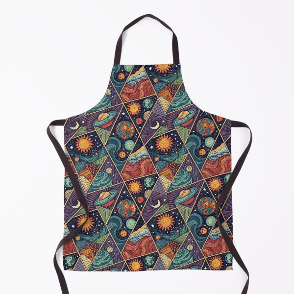 Item preview, Abstract Cosmic Fantasy - Geometric Universe Pattern with Swirling Galaxies designed and sold by alfmar.