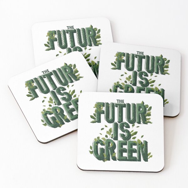 Item preview, The Future is Green - Botanical Solarpunk Typography designed and sold by chi3-jp.