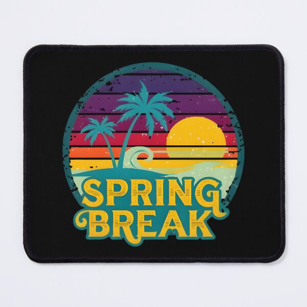 Item preview, Retro Spring Break Sunset Beach Palm Tree Sticker designed and sold by FestivityFinds.