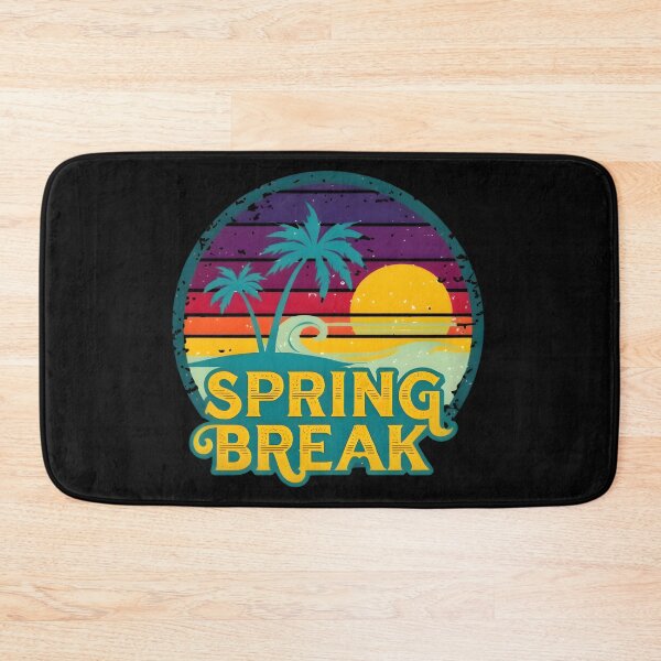 Item preview, Retro Spring Break Sunset Beach Palm Tree Sticker designed and sold by FestivityFinds.