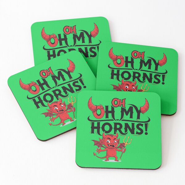 Item preview, Oh My Horns! Cute Cartoon Devil Funny Demon Design designed and sold by WittyNest Studio.