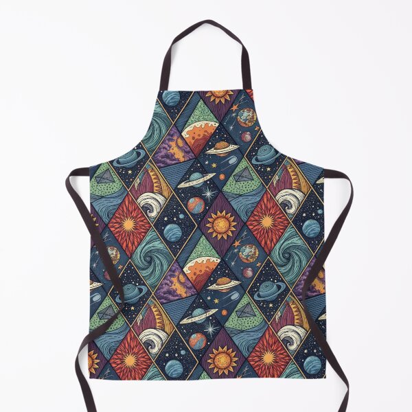 Item preview, Abstract Cosmic Fantasy - Geometric Universe Pattern with Swirling Galaxies designed and sold by alfmar.