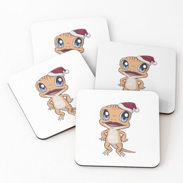 Item preview, Baby Tiger Gecko Santa | Christmas Reptile designed and sold by Jovak.