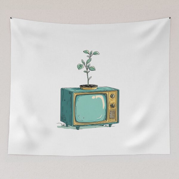 Item preview, Solarpunk TV - Nature Reclaims Technology designed and sold by chi3-jp.