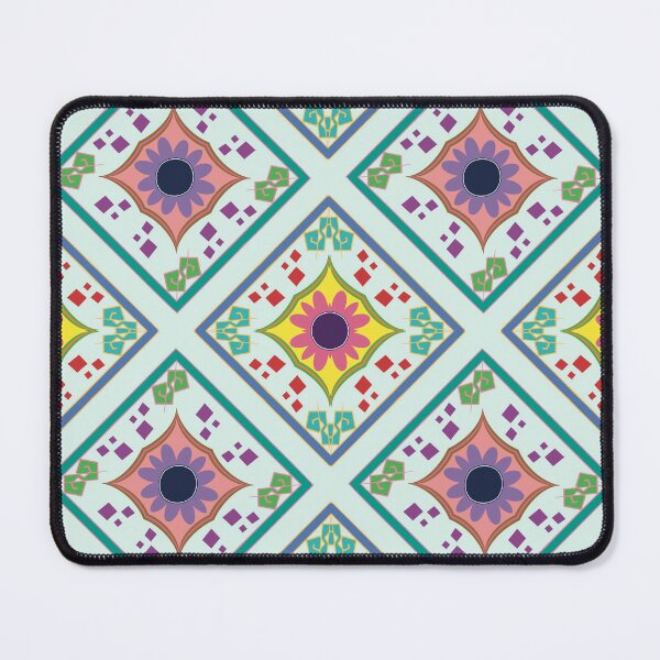 Item preview, Vintage Floral Tile Pattern in Pastel Colors designed and sold by kandaxkaewkan.