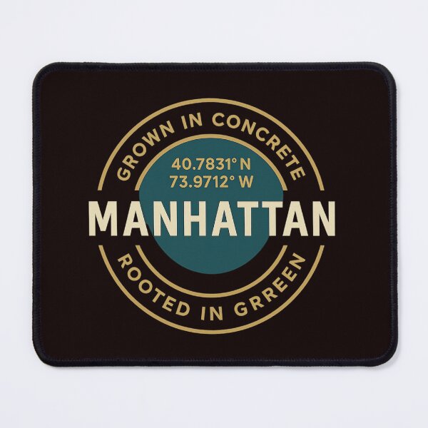 Item preview, Manhattan Coordinates Emblem – Grown in Concrete, Rooted in Green designed and sold by Tadeusz1.