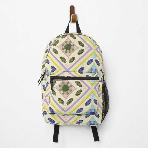 Item preview, Cool Toned Floral Geometric Pattern designed and sold by kandaxkaewkan.