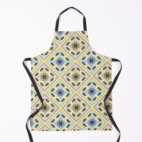 Item preview, Cool Toned Floral Geometric Pattern designed and sold by kandaxkaewkan.