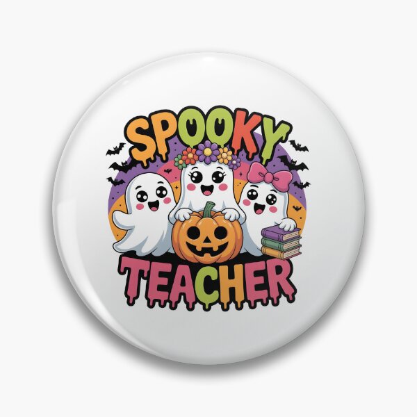 Item preview, Spooky Teacher Halloween Ghosts – Cute Fall Classroom Shirt for Women & Kids designed and sold by Aknarin Thika.