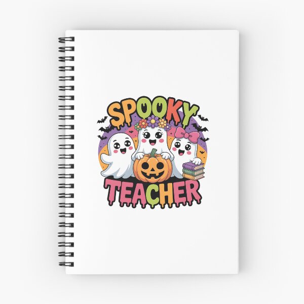 Item preview, Spooky Teacher Halloween Ghosts – Cute Fall Classroom Shirt for Women & Kids designed and sold by Aknarin Thika.