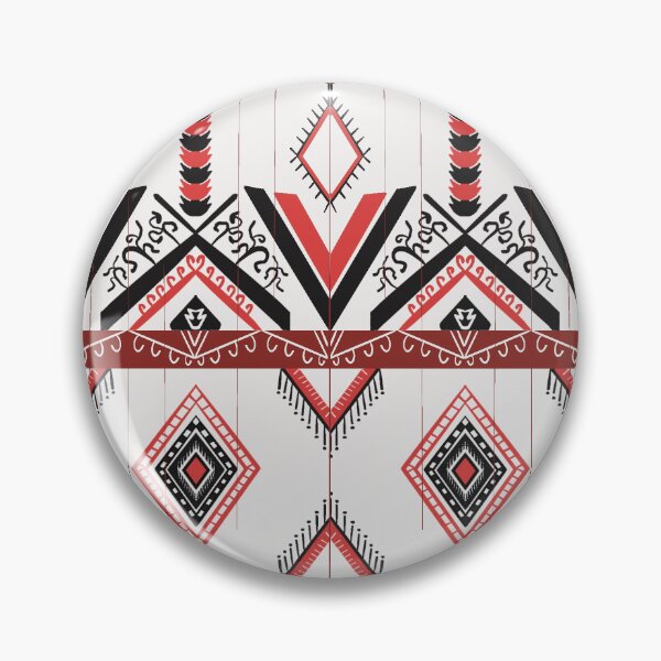 Item preview, Tribal Ethnic Geometric Pattern – Red & Black Motif designed and sold by kandaxkaewkan.