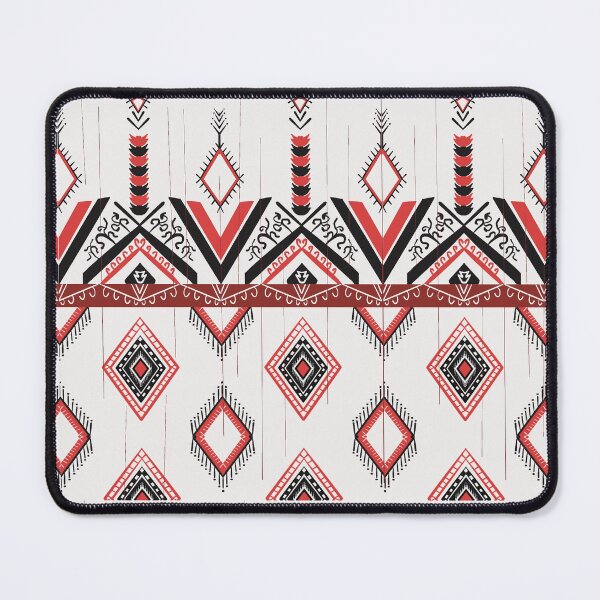 Item preview, Tribal Ethnic Geometric Pattern – Red & Black Motif designed and sold by kandaxkaewkan.